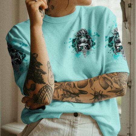 I'M A B DON'T TRY ME MESSY BUN ROSE ALL OVER PRINT - TLTW0404233