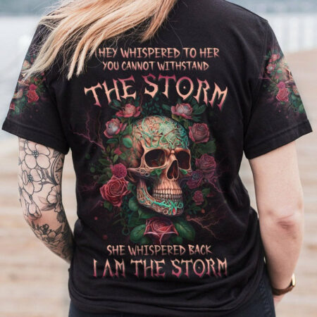 I AM THE STORM SKULL ROSE ALL OVER PRINT - YHDU1704231