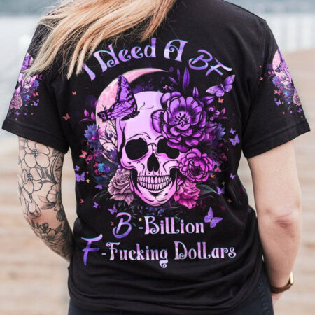 I NEED A BF A SKULL BUTTERFLY ALL OVER PRINT - YHDU1904232