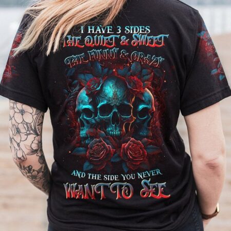 I HAVE 3 SIDES SKULL ROSES ALL OVER PRINT - TLTR2404232
