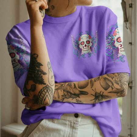 KARMA FAIRY SUGAR SKULL WINGS ALL OVER PRINT - TLTR3103231