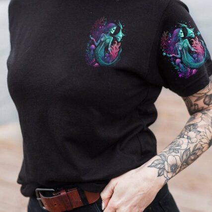 MY DEMONS TRIED TO DROWN ME MERMAID SKELETON ALL OVER PRINT - TLNO2604233