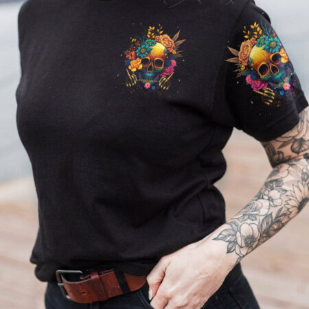 CAN YOU SEE THE F YOU FLOWER SKULL ALL OVER PRINT - TLNT1704233