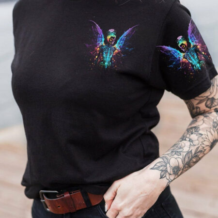 KARMA FAIRY SKELETON WINGS NEON ALL OVER PRINT - TLNT2004233