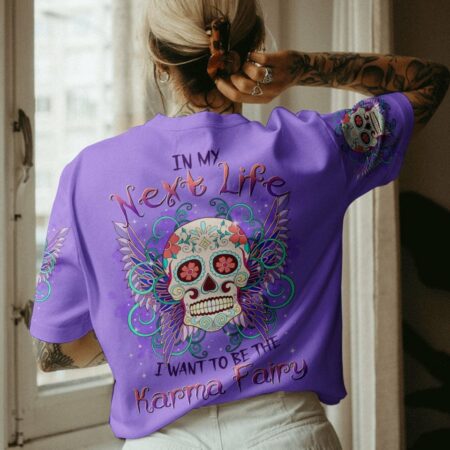 KARMA FAIRY SUGAR SKULL WINGS ALL OVER PRINT - TLTR3103231