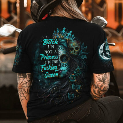 I'M THE F QUEEN HALF SUGAR SKULL ALL OVER PRINT - TLTW1804232