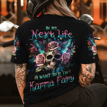 KARMA FAIRY SKULL ROSE ALL OVER PRINT - YHHG0604231