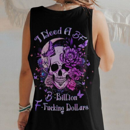 I NEED A BF A SKULL BUTTERFLY ALL OVER PRINT - YHDU1904232