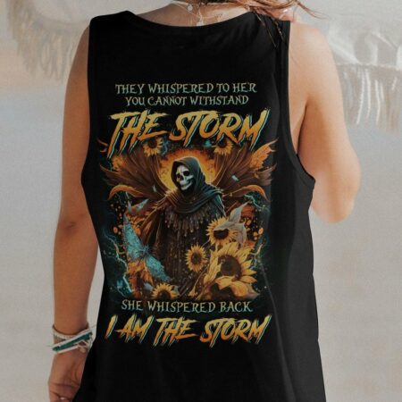 I AM THE STORM REAPER SUNFLOWERS WINGS ALL OVER - YHLN2504232