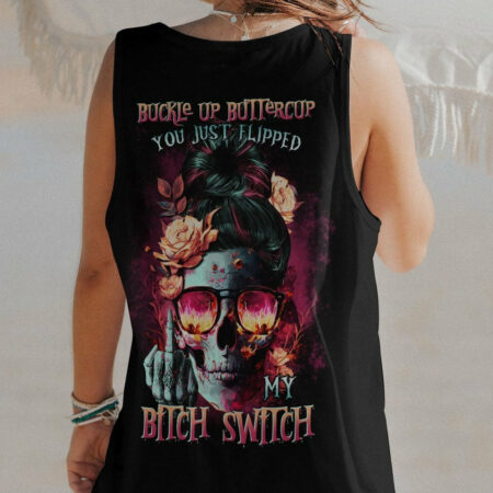 BUCKLE UP BUTTERCUP SKULL ALL OVER PRINT - TLTR1304231