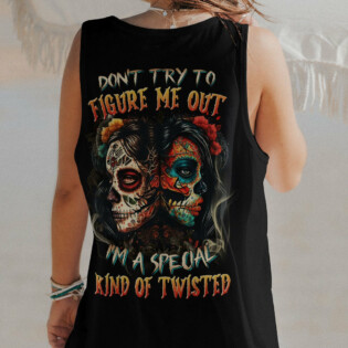DON'T TRY TO FIGURE ME OUT SUGAR SKULL ALL OVER PRINT - TLNZ1004231