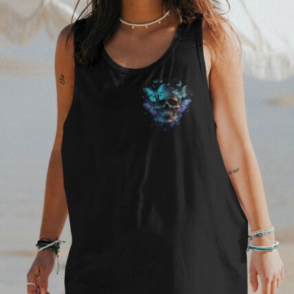 MY GIVE A F BUTTERFLY SKULL ALL OVER PRINT - TLNZ2903231