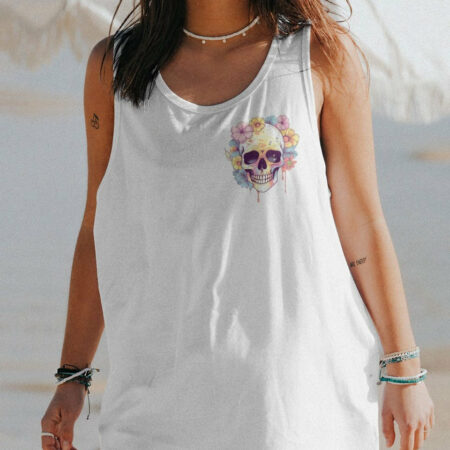 I AM A SWEET GIRL BUT IF YOU PISS ME OFF PASTEL FLOWER SKULL ALL OVER PRINT - TLNZ2104232