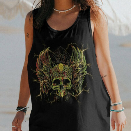 I AM THE STORM SKULL WINGS ALL OVER PRINT - TLNT1304231