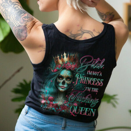 I'M THE F QUEEN SUGAR SKULL ALL OVER PRINT - YHDU1304231