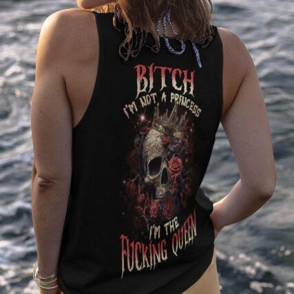 I'M THE F QUEEN ROSE SKULL ALL OVER PRINT - TLNO1804231