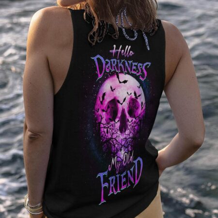 HELLO DARKNESS MY OLD FRIEND SKULL ALL OVER PRINT - YHDU0404232
