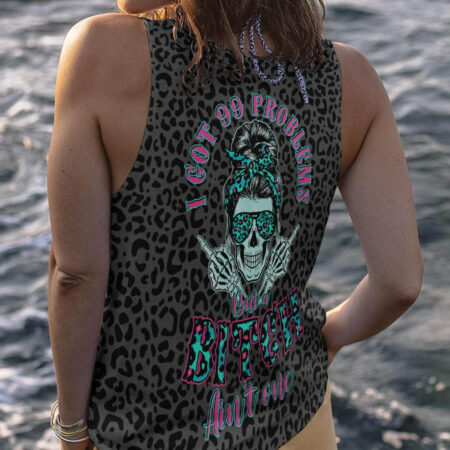 I GOT 99 PROBLEMS SKULL LEOPARD ALL OVER PRINT - TLTR1404231