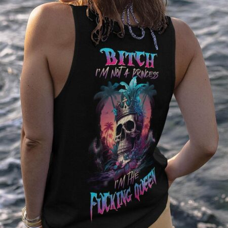I'M THE F QUEEN SKULL BEACH ALL OVER PRINT - TLNZ2504231