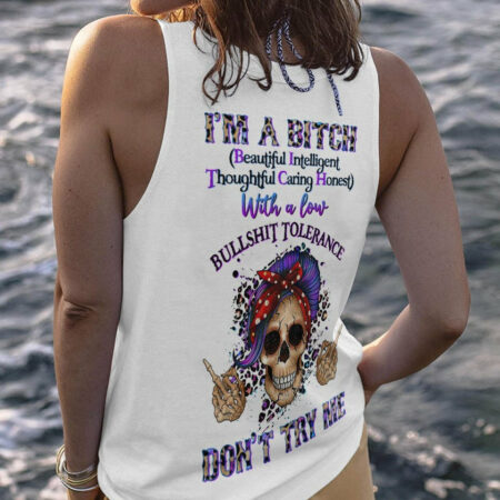 I'M A B DON'T TRY ME MESSY BUN LEOPARD ALL OVER PRINT - TLTR1304232