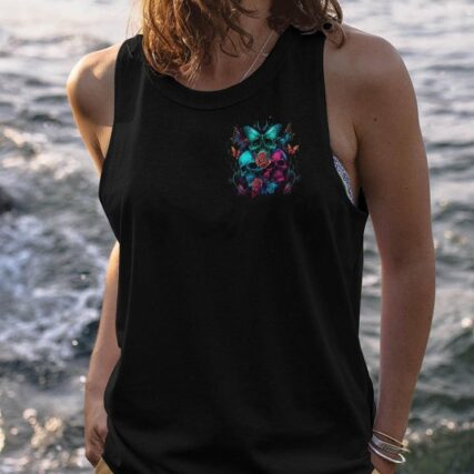 I HAVE 3 SIDES BUTTERFLY SKULL ALL OVER PRINT - TLNT2604233