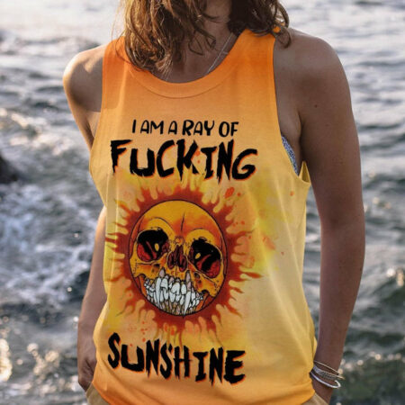 I AM A RAY OF F SUNSHINE SKULL ALL OVER PRINT - TLTW2003233