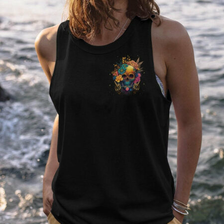 CAN YOU SEE THE F YOU FLOWER SKULL ALL OVER PRINT - TLNT1704233