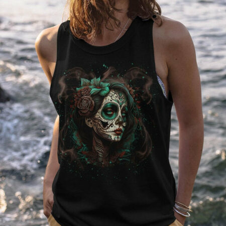 I CAN GO FROM REGULAR B SUGAR SKULL ALL OVER PRINT - TLNT1204233
