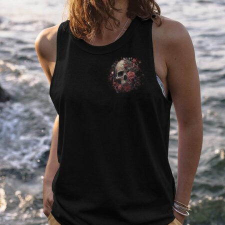 DON'T TRY TO FIGURE ME OUT ROSE SKULL ALL OVER PRINT - TLNO2503231