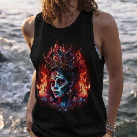 I'M THE F QUEEN SUGAR SKULL GIRL ALL OVER PRINT - TLTW1004236