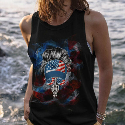 I'M THE WRONG B TO MESS WITH MESSY BUN ALL OVER PRINT - TLTW0804232