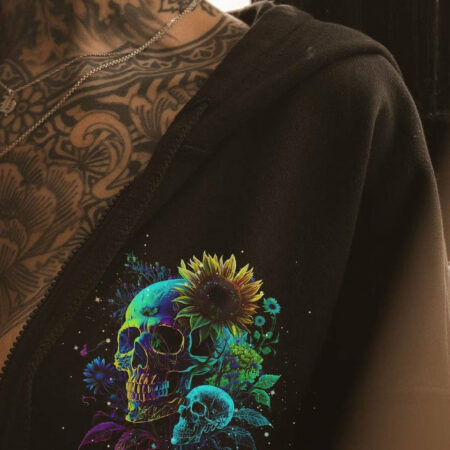 I AM A SWEET GIRL BUT IF YOU PISS ME OFF NEON SKULL ALL OVER PRINT - TLNT2004231