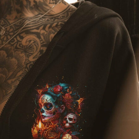 DON'T MESS WITH OLD PEOPLE SUGAR SKULL ALL OVER PRINT - TLTW1404231