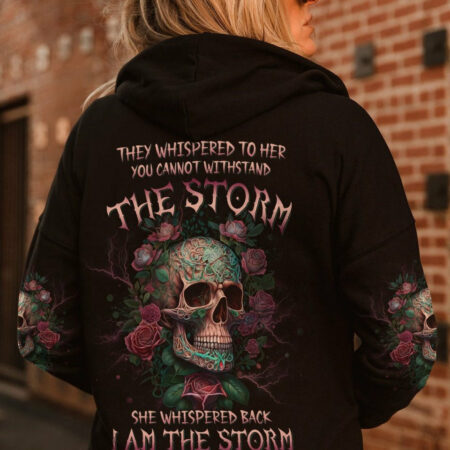 I AM THE STORM SKULL ROSE ALL OVER PRINT - YHDU1704231
