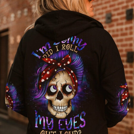 DID I ROLL MY EYES OUT LOUD MESSY BUN ALL OVER PRINT - TLNO0604231