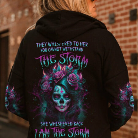 I AM THE STORM SUGAR SKULL GIRL ALL OVER PRINT - YHDU1404233