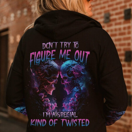 DON'T TRY TO FIGURE ME OUT SKELETON ROSE ALL OVER PRINT - TLNO1104232
