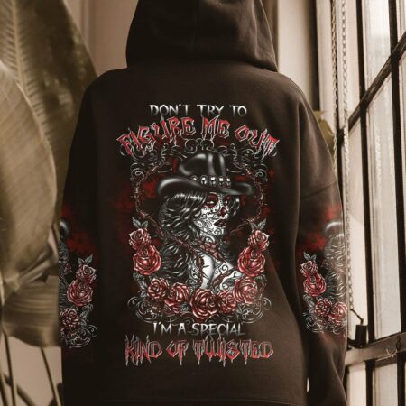 DON'T TRY TO FIGURE ME OUT SUGAR SKULL ALL OVER PRINT - TLTR0404232