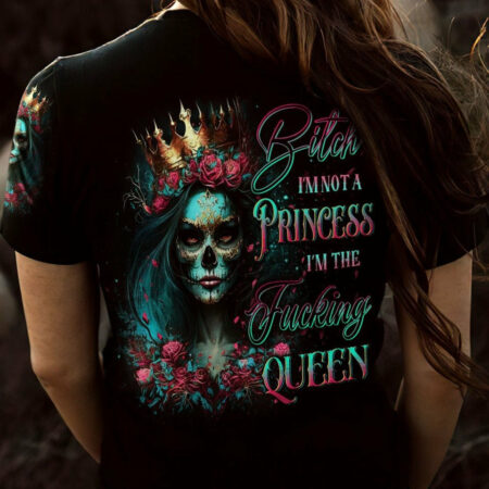 I'M THE F QUEEN SUGAR SKULL ALL OVER PRINT - YHDU1304231