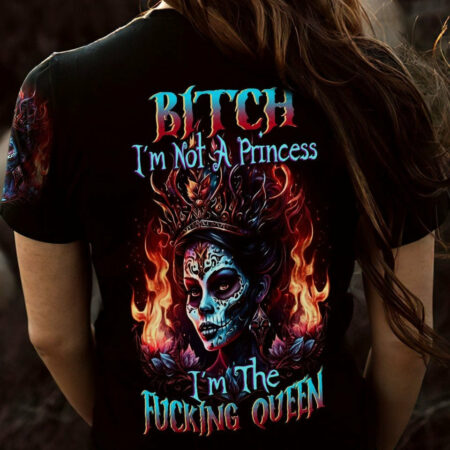 I'M THE F QUEEN SUGAR SKULL GIRL ALL OVER PRINT - TLTW1004236