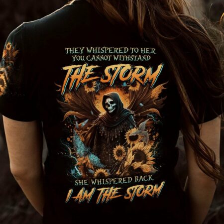 I AM THE STORM REAPER SUNFLOWERS WINGS ALL OVER - YHLN2504232