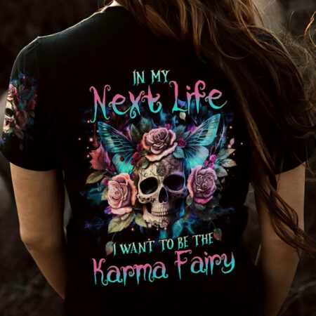 KARMA FAIRY SKULL ROSE ALL OVER PRINT - YHHG0604231