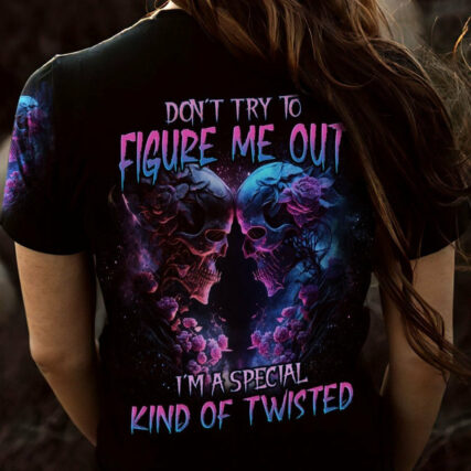 DON'T TRY TO FIGURE ME OUT SKELETON ROSE ALL OVER PRINT - TLNO1104232