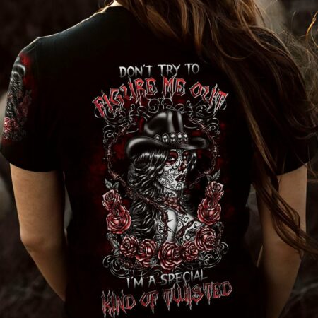 DON'T TRY TO FIGURE ME OUT SUGAR SKULL ALL OVER PRINT - TLTR0404232