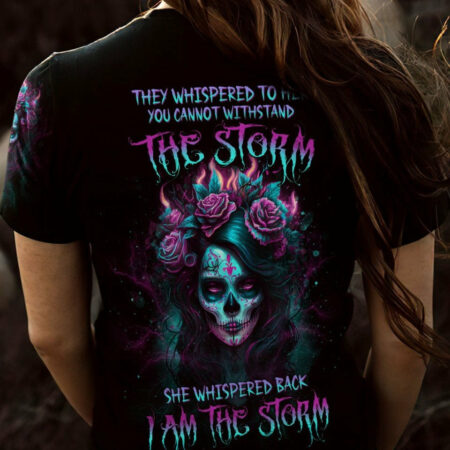 I AM THE STORM SUGAR SKULL GIRL ALL OVER PRINT - YHDU1404233