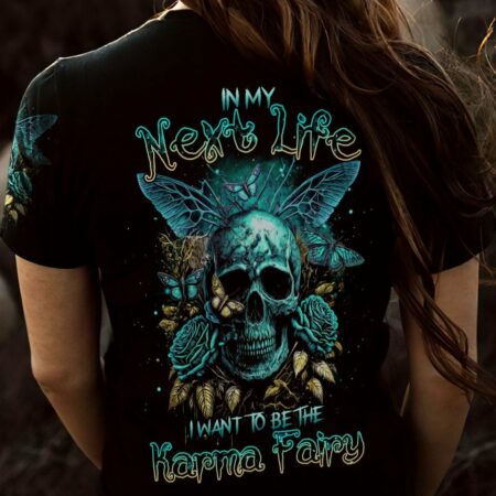 KARMA FAIRY SKULL BUTTERFLY ALL OVER PRINT - TLTR2403234