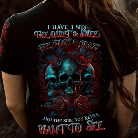 I HAVE 3 SIDES SKULL ROSES ALL OVER PRINT - TLTR2404232
