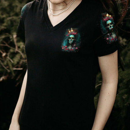 I'M THE F QUEEN SUGAR SKULL ALL OVER PRINT - YHDU1304231
