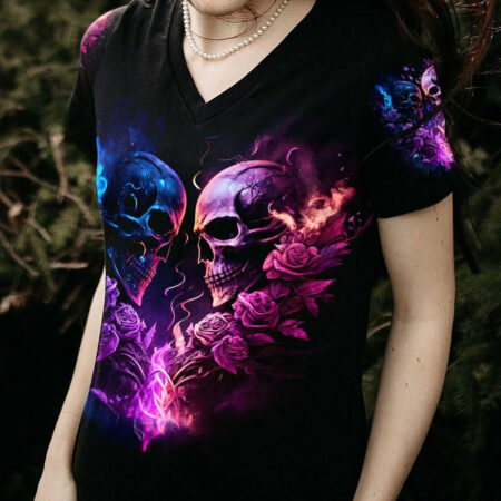 DON'T TRY TO FIGURE ME OUT SKULL ROSE ALL OVER PRINT - TLNZ0704233