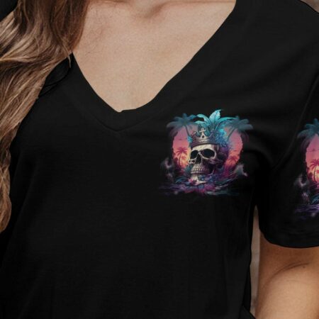I'M THE F QUEEN SKULL BEACH ALL OVER PRINT - TLNZ2504231